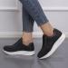 ZBYY Women's Non-Slip Breathable Hidden Sneakers, Size 10.5 - Black Walking Shoes for Gym Fitness - Buy Online on SooperMarket.com