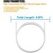 UL Listed Power Cord for VTech DM221-2 DM223 DM251 Baby Monitor Charger - DC 6.0V 6.6ft White - Compatible with DM111 DM112 DM222 DM271 - Parent & Baby Units - Buy Online on SooperMarket.com