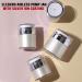 Silver Ion Coated Airless Cosmetic Container Set - 3pcs (0.5oz + 1oz + 1.7oz) | Leak Proof Pump Jar for Lotions, Gels, Creams | Refillable & Portable Travel Size Moisturizer Container - Buy Online on SooperMarket.com
