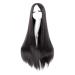 MapofBeauty 40" 100cm Fashion Straight Long Costume Anime Wig (Black)