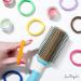 Soul Project Hair Ties - 50 Pack No Metal Elastic Bands for All Hair Types Perfect for Ponytails Buns School Gym & Work | Multi-Color 8mm Hair Accessories for Girls & Women - Buy Online on SooperMarket.com