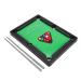 Yunir Mini Table Pool Set, High Simulation Light Billiards Mini Playset Mini Pool Table for Kids Toys 13x9.5x2.6 Inches