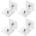 Kioiner 4 Pairs Furniture Wall Anchors Adhesive Adjustable Furniture Anchors for Securing Bookshelf Dresser Cupboard Cabinet Anti Tip Furniture Straps for Pet Baby Proofing Child Safety (Type A)
