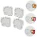 NUOBESTY 4 Pcs Shiba Inu Drawing Stencil Silicone Molds De Para Gelatinas Handmade Craft Mold Crystal Plaster - Buy Online on SooperMarket.com