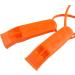 AUGSUN 10 Pcs Safety Whistle with Lanyard - Marine Grade Plastic Whistle for Emergencies, Orange - Buy Online on SooperMarket.com