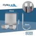 Buy Flywave Stainless Steel Razor Holder - Self-Adhesive Shower Bracket No Drilling Ideal for Bathrooms Kitchens & Bedrooms - 2 Pieces - Buy Online on SooperMarket.com