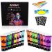AOOWU UV Glow Face Body Paint Set - 16 Neon Fluorescent Colors - Non-Toxic Makeup Kit for Adults & Kids - Perfect for Parties & Carnivals - Buy Online on SooperMarket.com
