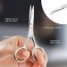URAQT Nail Scissors Professional Stainless Steel Cuticle Scissors with Leather Pouch Sharp Manicure Scissors Pointed Beauty Scissors for Trimming Eyebrows Nose Hair Beard Finger & Toe Nail Care With Leather Case - Buy Online on SooperMarket.com