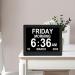 Digital Day Clock 8 Languages Large Display 110 240V Elderly Digital Clock 8.7 Inch Auto Dimming for Visually Impaired Elderly (US Plug) - Buy Online on SooperMarket.com