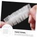 Amosfun 1 Set Hair Bleach Kit Root Comb Applicator Bottle Ear Protectors Shower Caps Clear Gloves Shower Cap Ear Muffs White Lecythus Portable 6.9x4.8cm White - Buy Online on SooperMarket.com
