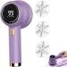 Electric Lint Remover - 3-Speed Fabric Shaver with LED Display | Portable Debobbler 6 Cutter Leaves & 3 Replacement Cutters - Ideal for Clothes Care - Buy Online on SooperMarket.com