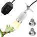 CPRosp heat lamp Constitution Ceramic E27 For reptiles Dimmable with 2x heat spot lamp heating lamp version with switch 1.8m cable and plug lizard turtle UV porcelain frame 360 rotatable heating lamp frame with 2 E27 lamps