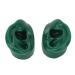 Kadimendium Simulated Ear Model Great Toughness Pair Ear Model Water Resistance Slick Soft for Clinics for Point Acupuncture(Green)