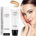 Skin Tone Adjusting CC Cream SPF 50, CC Cream Colour Correcting Self Adjusting for Mature Skin Full-Coverage Foundation, Pre-makeup Primer Moisturizing Skin Concealer Brightening Skin Tone-Natural Colo natural color