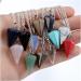 Crystal Decoration Fashion Natural Reiki Pendant Crystal Amulet Gemstone Hexagon Pyramid Necklace Charm Gift Jewelry Stone (Color : 7) - Buy Online on SooperMarket.com