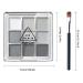 Black Smokey Eyeshadow Palette - 9 Cool Toned Matte Glitter Shades | Long Lasting & Waterproof Makeup for Girls and Women - Silver - Buy Online on SooperMarket.com