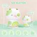 Mewaii 14'' Kiwi Cow Mushroom Pillow - Soft Stuffed Animal Plushie Toy for Kids - Cuddly Green Cow Plush 14 Inch - Buy Online on SooperMarket.com