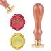 CRASPIRE Wax Seal Stamp Crown Sealing Wax Stamps 25mm Removable Brass Head Sealing Stamp with Wooden Handle for Wedding Invitations Envelope Christmas Thanksgiving Gift Wrap