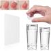 2 pieces of nail art stamper with scratches silicone nail stamp transparent soft stamp for French nails tools DIY manicure tools nail stamping stamping tools for manicure tools