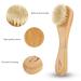 Natural Soft Bristle Face Cleansing and Exfoliating Brush - Wood Handle Facial Scrubber for Men and Women - Buy Online on SooperMarket.com