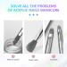 Saviland 6PCS Acrylic Nail Brush Set - Size 4/8/10/12/14/16 Kolinsky Acrylic Brushes for Nail Extension & Carving - Laser Blue Powder Brushes for Acrylic Application - Buy Online on SooperMarket.com