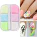 6 Colors Holographic Luminous Nail Powder Glitter Kit - 3D Sparkly Fluorescent Pigments for Acrylic Nails - Mermaid Shinning Glitters for Manicure Tips and Decorations - Buy Online on SooperMarket.com