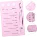 Mikinona Magnetic Eyelash Board Hand Plate Lashes Magnetic False Eyelashes Pallet Holder Eyelash Grafting Supplies Lash Storage Board Eyelash Holder Accessories Acrylic Epoxy Pink 14.3x9.4cm Pink - Buy Online on SooperMarket.com