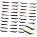 WOFASHPURET Double Sided Eyelid 20 pairs Red Makeup Eye Charming Eyelid Gold Eyeliner Black Purple Tapes Eyeshadow Shiny Double - Buy Online on SooperMarket.com