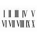 Dopetattoo Letters 6 Sheets Temporary Tattoo for Men Adults Roman Numerals Fake Tattoos for Women Neck Arm Chest for Woman