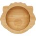 BeauBaby Wombat Bamboo Suction Bowl Set with Spoon - Cherry | Stay Put Silicone Suction Ring | Baby Feeding Bowl - Buy Online on SooperMarket.com