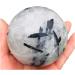 Natural Sphere 1PC Natural Crystal Spheres Black Hair Tourmaline Quartz Jet Stone Ball 50mm-90mm (Color : 60-70mm) - Buy Online on SooperMarket.com