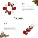 Vatocu Christmas False Nails - Short Red Press on Nails with Snowflakes, Elk, and Snowman Design (24pcs) - Perfect for Women and Girls - Buy Online on SooperMarket.com