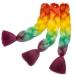 Buy Tess Braids Extensions 60cm - 3 Pack Jumbo Kanecalon Ombre Braids for Box Braids - 100g/bundle Orange/Green/Pink Hair Extensions - Buy Online on SooperMarket.com