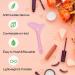 2pcs Silicone Eyeliner Stencils: Winged Tip & Eyebrow Pencil | Reusable & Multifunctional Eye Makeup Tool Kit - Pink - Buy Online on SooperMarket.com