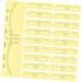 ORFOFE 50Pcs eyebrow tattoo ruler makeup tools make up kit measuring eyebrow shaper Simple set Miss