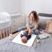 Lekebaby Portable Changing Mat Nappy Changing Mat Foldable Baby Changing Mat Travel Changing Mat Portable Baby Change Mat Blue Striped Blue Stripes - Buy Online on SooperMarket.com