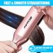 Bcway Professional Hair Straightener - Extra-Large Titanium Flat Iron - 30s Instant Heating - 5 Adjustable Temp - Anti-Static - Rose Gold - Buy Online on SooperMarket.com