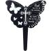 Memorial Stake Plaque Markers Graveyard Decoration Garden for Butterfly Black Plaques - Buy Online on SooperMarket.com
