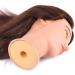 16 Inch Female Adjustable Tailor Puppet & Training Head Hazy Mannequin for Cosmetics & Hair Styling - Buy Online on SooperMarket.com