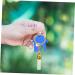 Mini Refillable Glass Bottle Pendant Perfume Keychain - Travel-Friendly Zinc Alloy Key Fob - Buy Online on SooperMarket.com