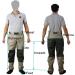 Breathable Waterproof Fishing Clothing - XL Olive Green Wading Pants & Boots for Men | Durable Tricot Material - Buy Online on SooperMarket.com