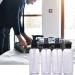 Lufevrm Travel Bottles Set - 4 Leakproof 100ml Refillable Spray & Pump Bottles with Transparent Bag for Shampoo & Perfume - Ideal for International Travel - Buy Online on SooperMarket.com