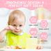 Vicloon Baby Fork and Spoon Set - 2Pcs Silicone Weaning Spoon for Self Feeding - Easy Grip Toddler Cutlery Kit - Soft Infant Utensils (Pink) - Buy Online on SooperMarket.com