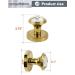 SORWDUERM Crystal Door Knobs - 2 Pack Dummy Interior Glass Knobs in Gold/Polished Brass for Elegant Home Decor - Buy Online on SooperMarket.com