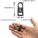Metal Zipper Pull Tab Replacement for Suitcases, Luggage, Jackets - Sliver and Black - Buy Online on SooperMarket.com