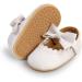 RVROVIC Baby Girl Princess Mary Jane Moccasins | Soft Sole Toddler Shoes 6-12 Months - B White - Buy Online on SooperMarket.com