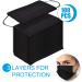 Disposable Face Masks  100 Packs Face Masks Disposable Masks-Black 100pcs - Buy Online on SooperMarket.com