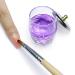 Crystal Disinfection Glass Cup Acrylic Liquid Dappen Dish with Stainless Steel Lid - Nail Art Glassware Tool HJ-NAPB028 - Buy Online on SooperMarket.com