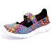 Women's Woven Lightweight Elastic Trainers Comfort Slip On Sport Water Shoes 41.5 EU Gray