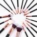 20-Piece Black Makeup Brush Set - Professional Beauty Tools for Foundation Eyeshadow & Powder | Perfect for Flawless Makeup Application - Buy Online on SooperMarket.com
